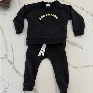 Jamie Kay Charcoal Kids Sweatpants & Joggers Set